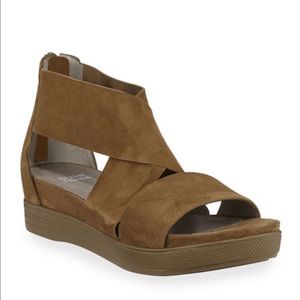 OLIVE EILEEN FISCHER SPORT SUEDE SANDAL